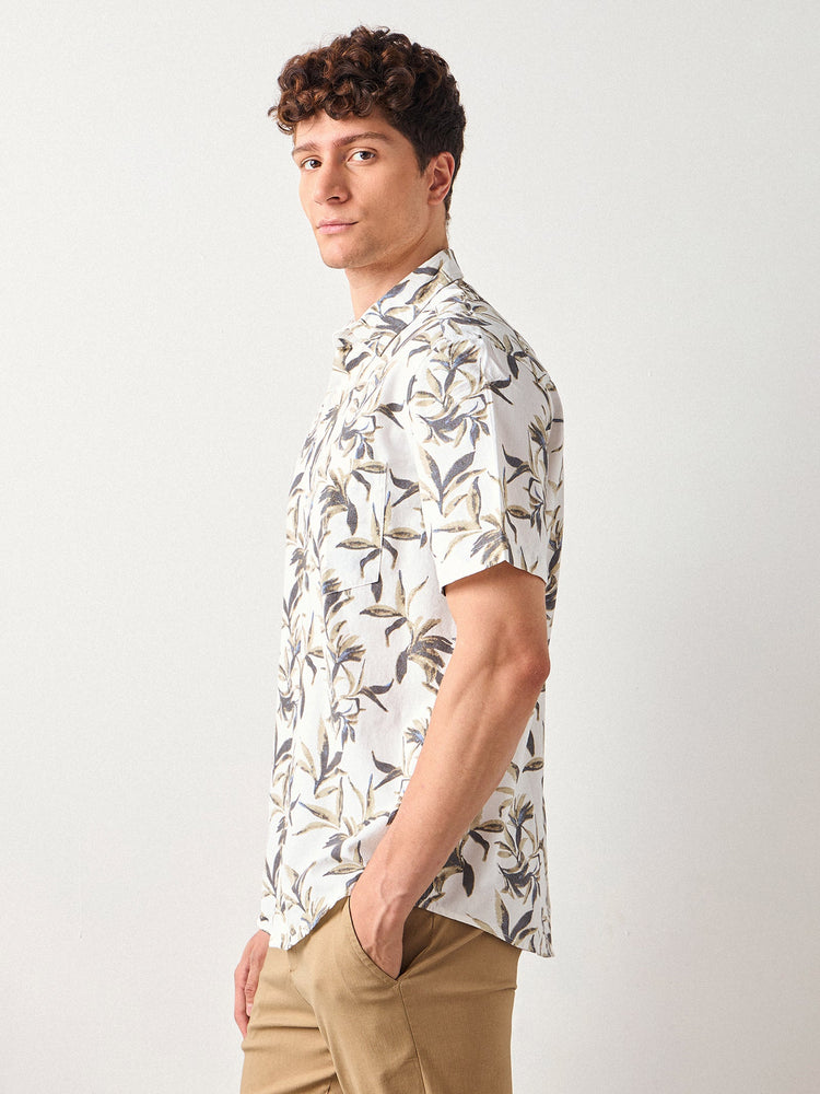Relaxed Fit Floral Print Shirt