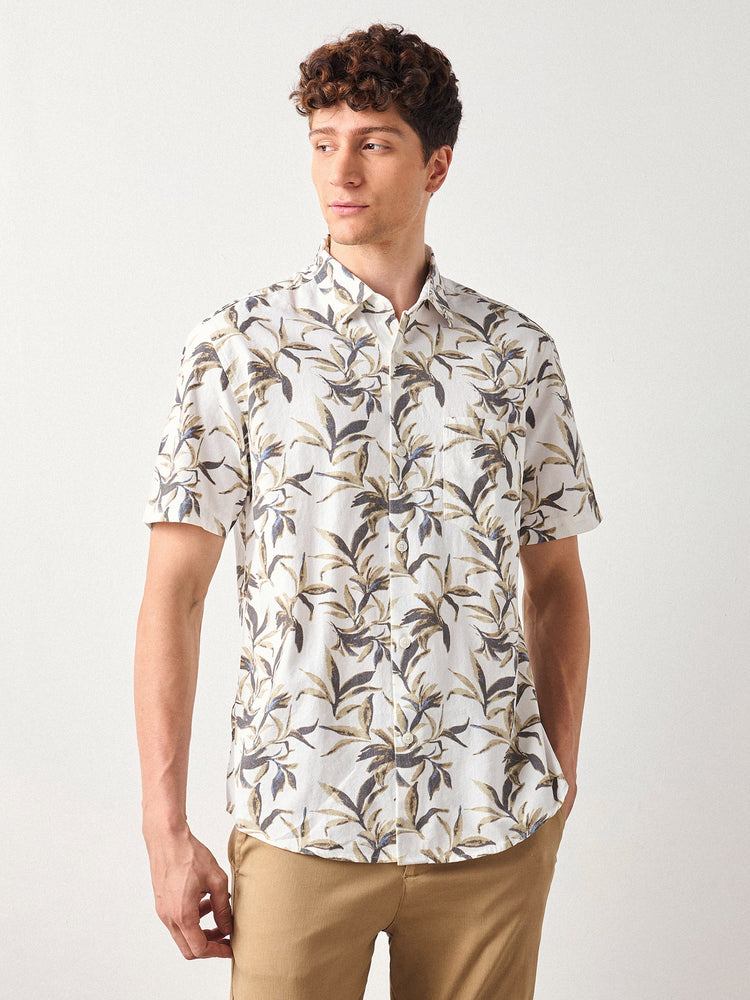 Relaxed Fit Floral Print Shirt