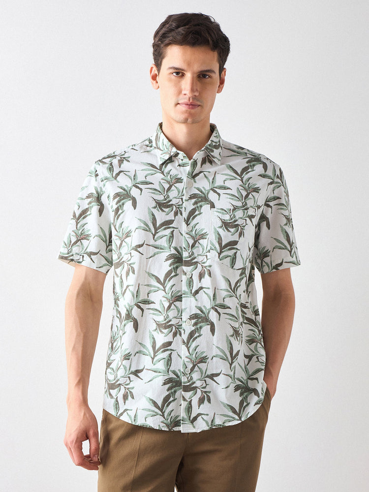 Relaxed Fit Floral Print Shirt
