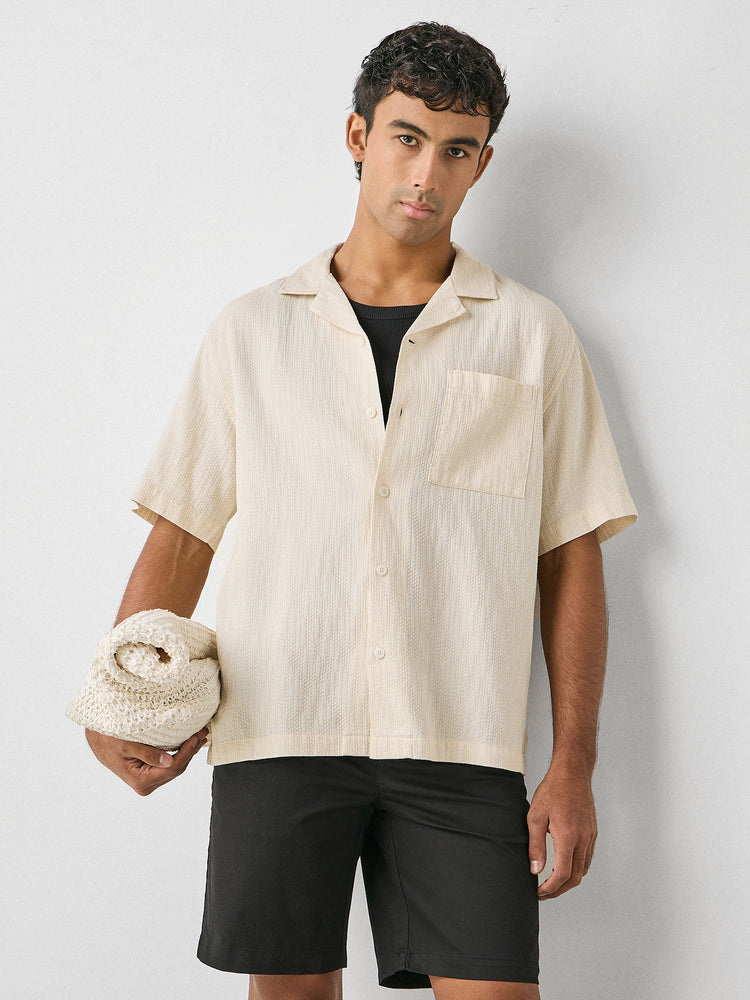 Boxy Fit Jacquard Shirt