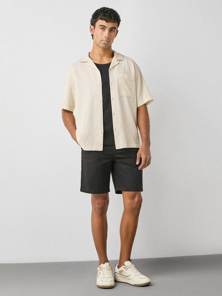 Boxy Fit Jacquard Shirt