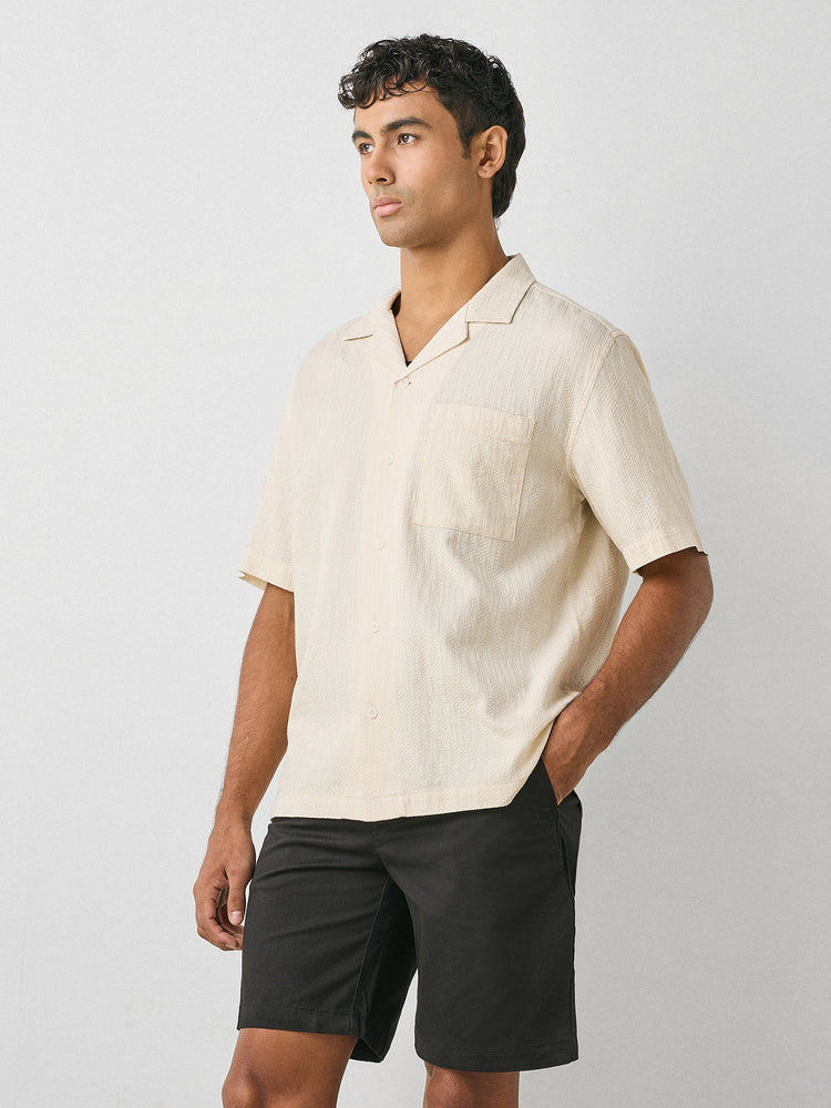 Boxy Fit Jacquard Shirt