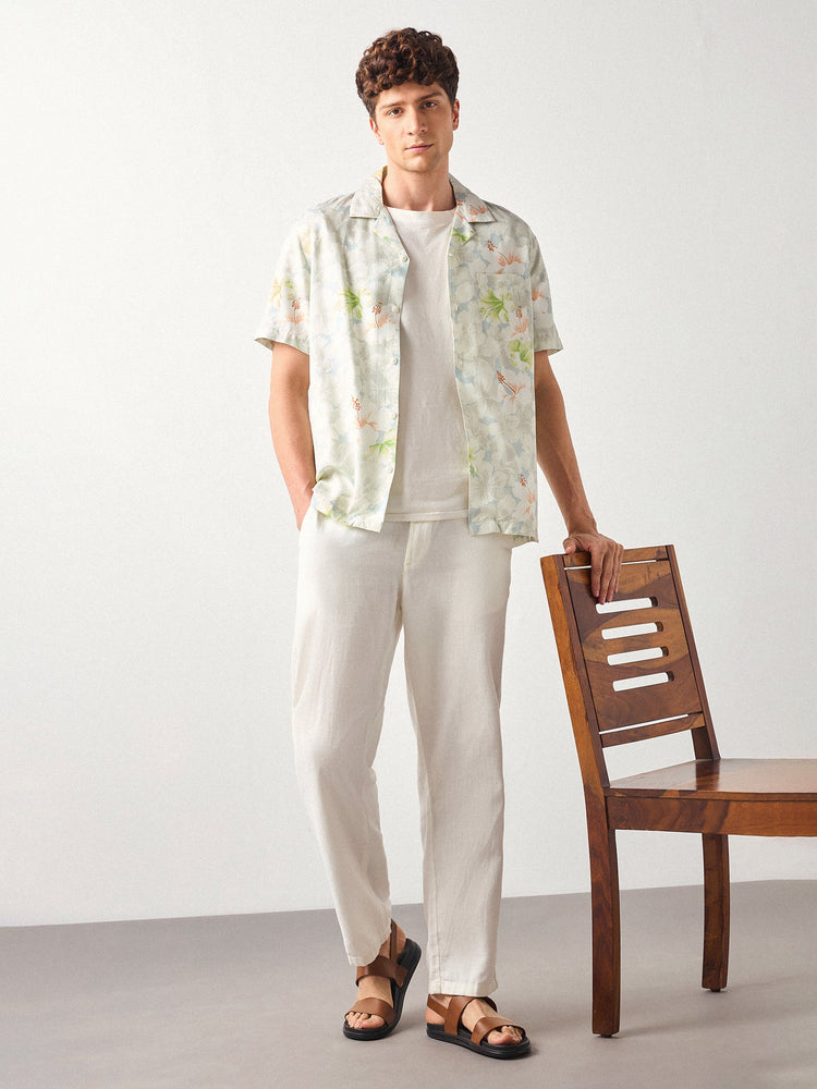 Relaxed Fit Floral Print Shirt