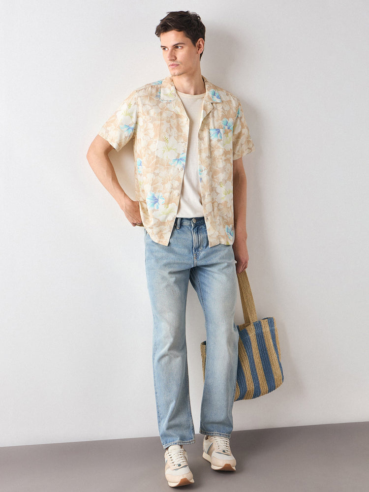 Relaxed Fit Floral Print Shirt