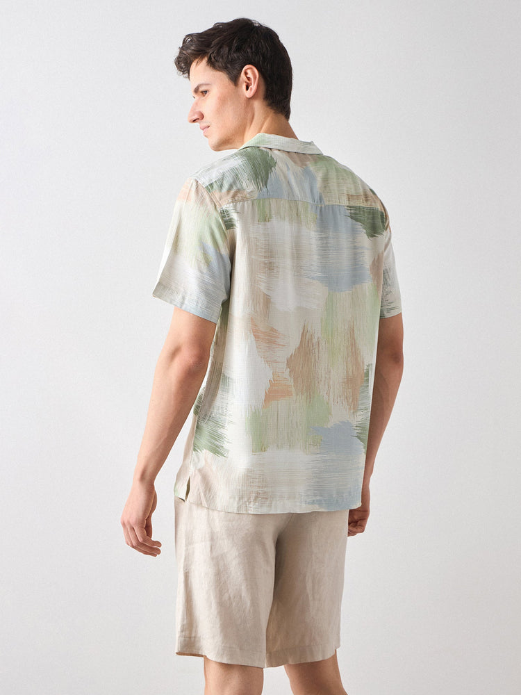 Relaxed Fit Abstract Print Shirt