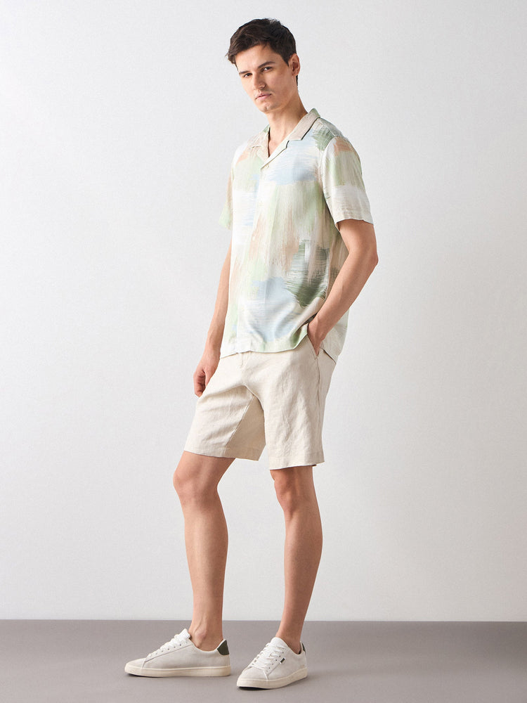 Relaxed Fit Abstract Print Shirt