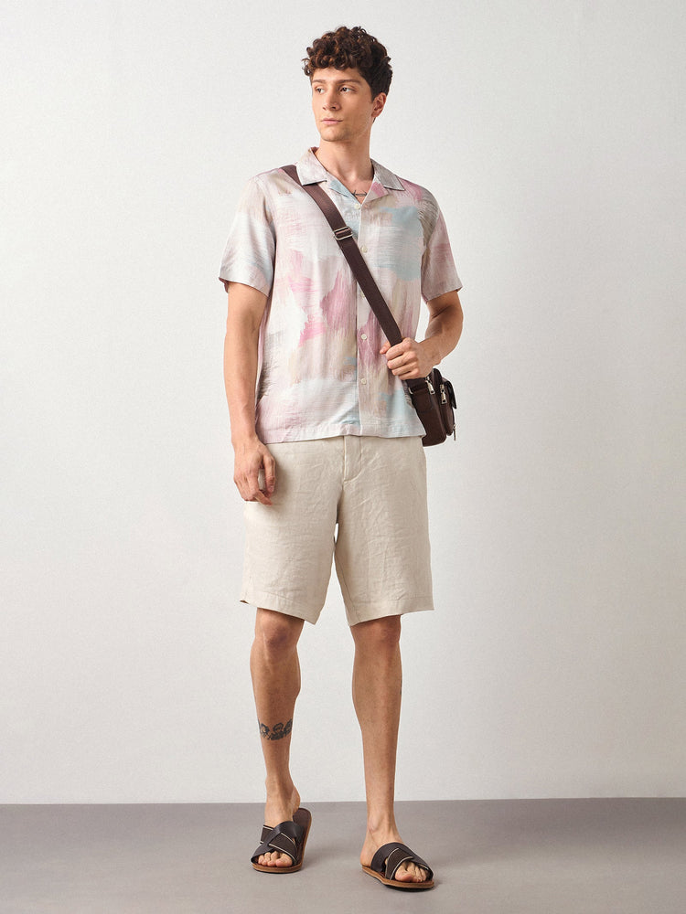 Relaxed Fit Abstract Print Shirt