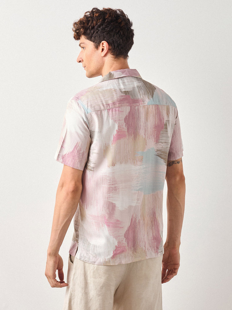 Relaxed Fit Abstract Print Shirt