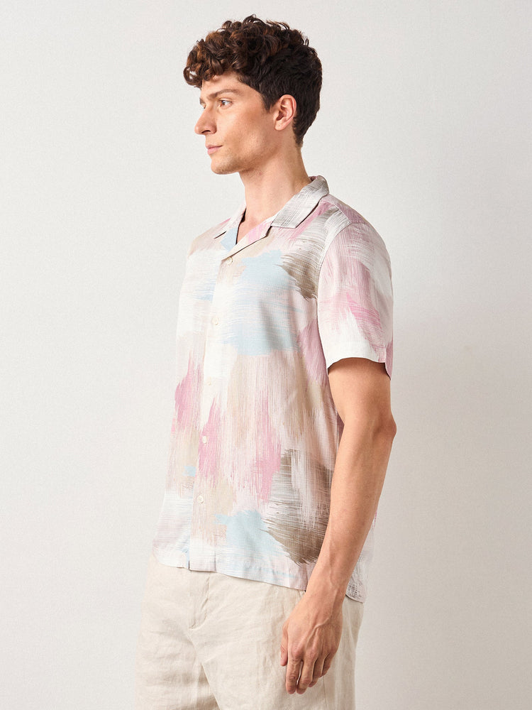 Relaxed Fit Abstract Print Shirt