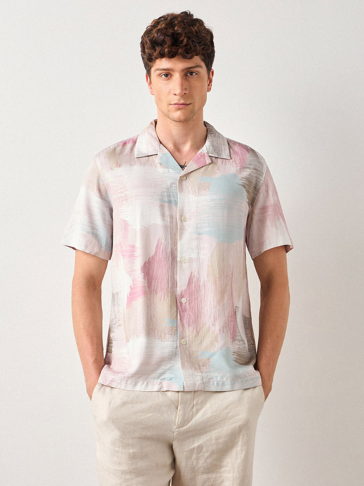 Relaxed Fit Abstract Print Shirt
