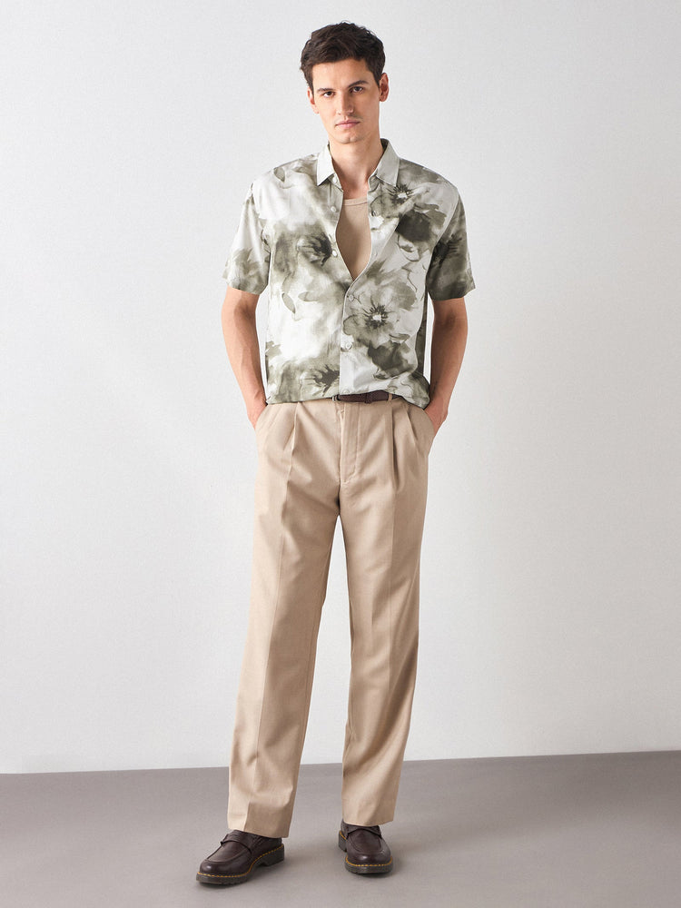 Relaxed Fit Floral Print Shirt