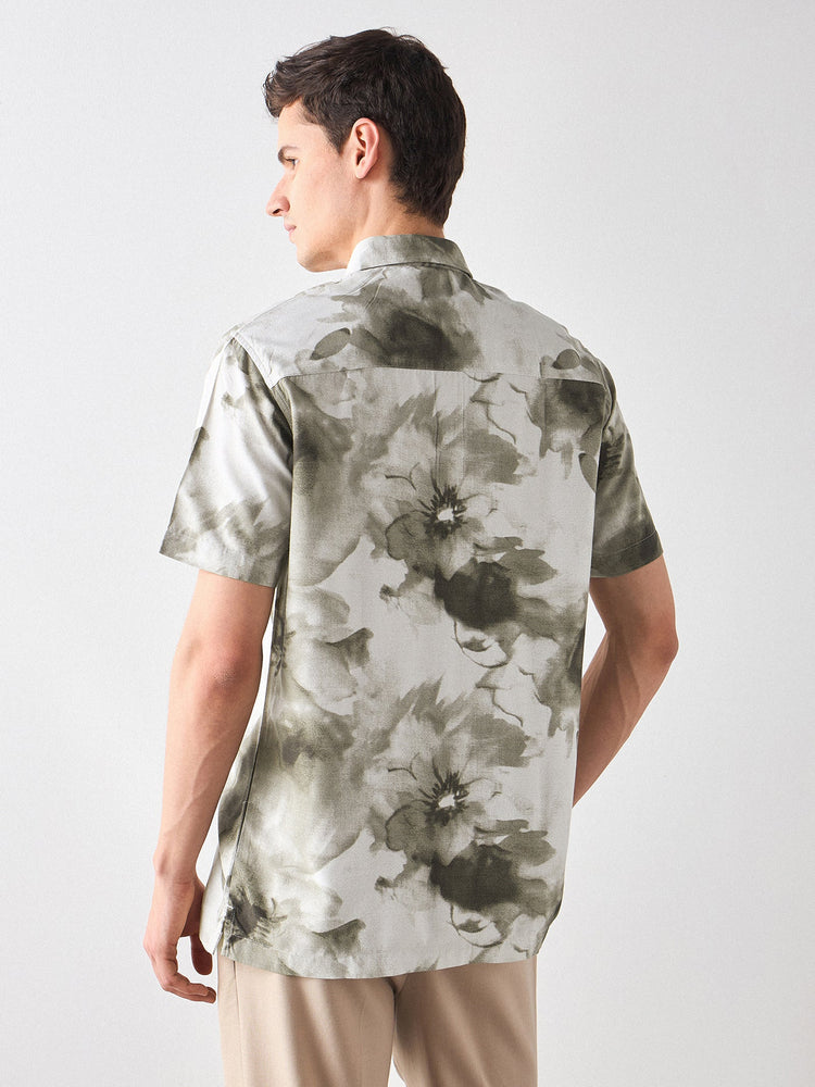 Relaxed Fit Floral Print Shirt