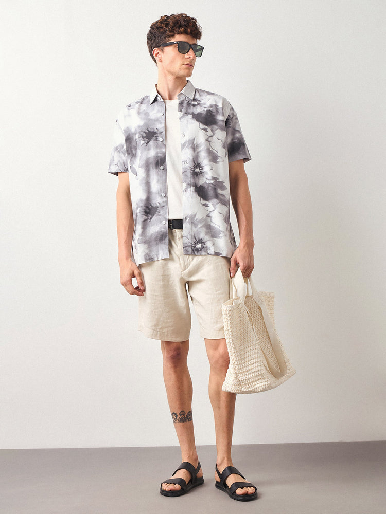Relaxed Fit Floral Print Shirt