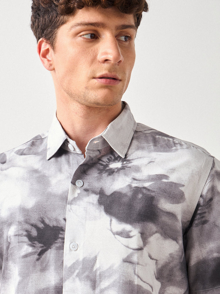 Relaxed Fit Floral Print Shirt