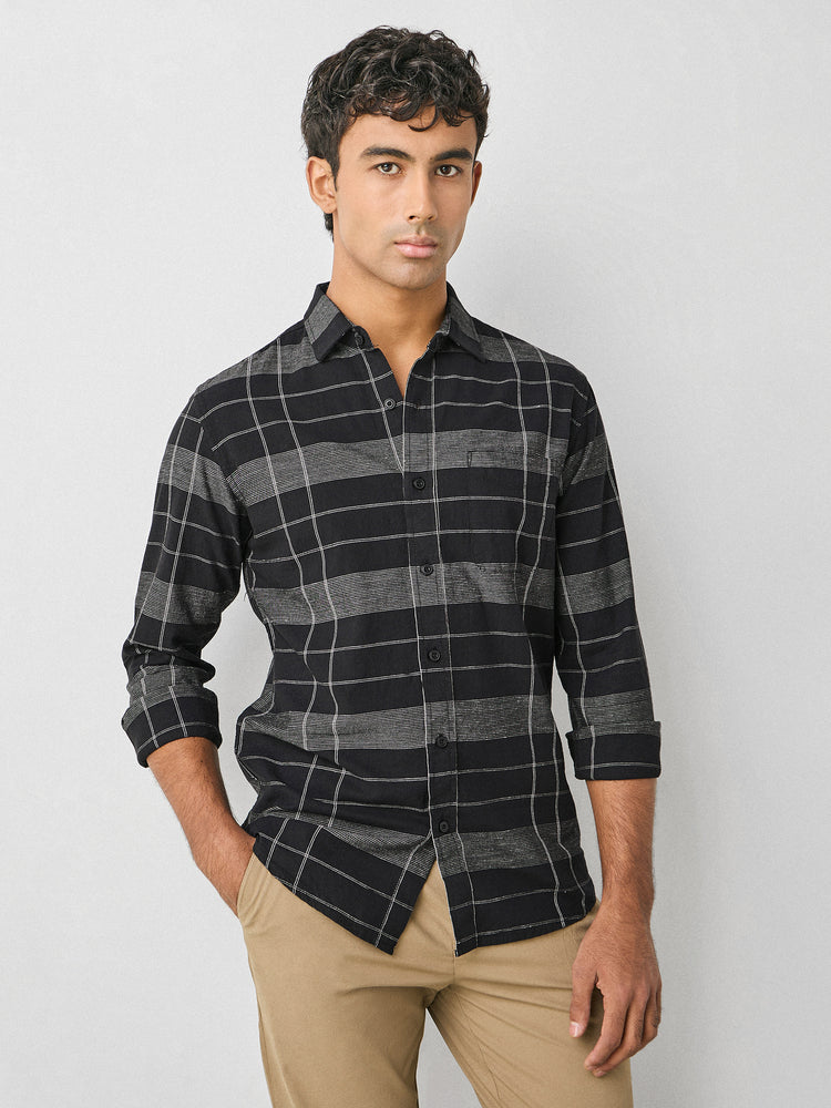 Linen Checked Shirt