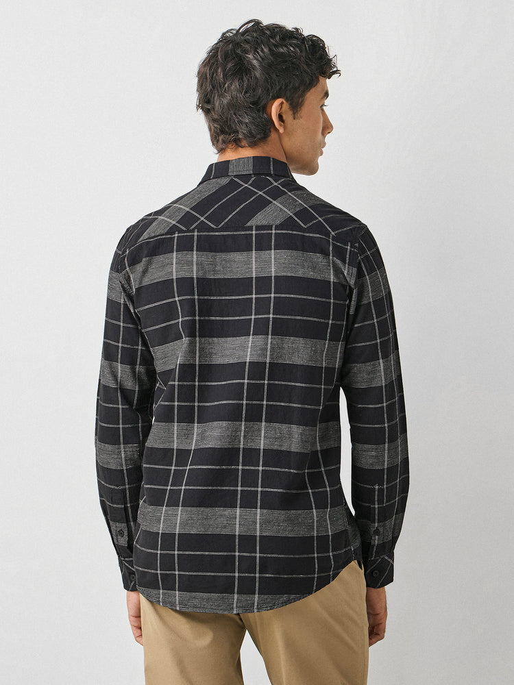 Linen Checked Shirt