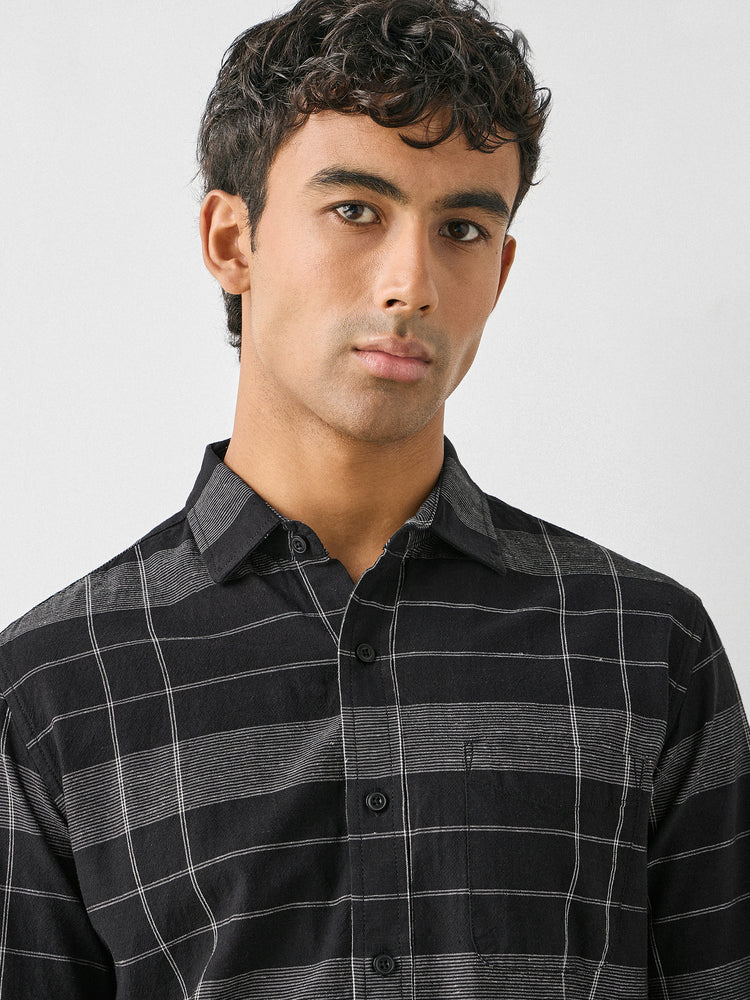 Linen Checked Shirt