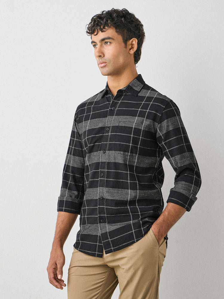 Linen Checked Shirt
