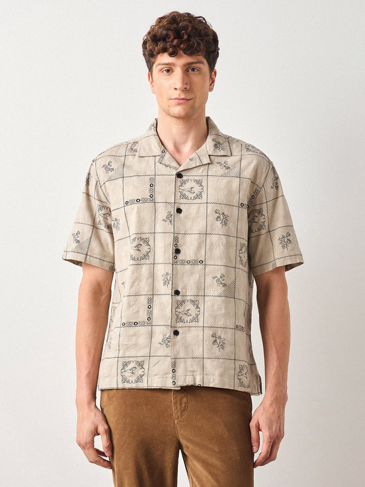 Relaxed Fit Floral Print Shirt