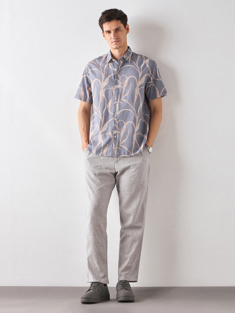 Relaxed Fit Abstract Print Shirt