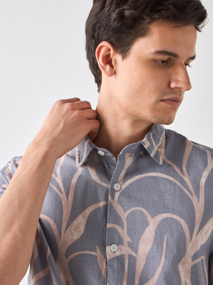 Relaxed Fit Abstract Print Shirt