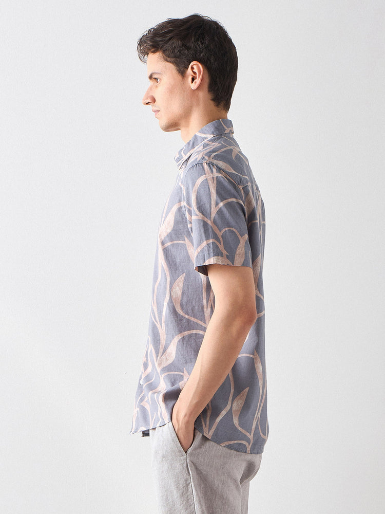Relaxed Fit Abstract Print Shirt