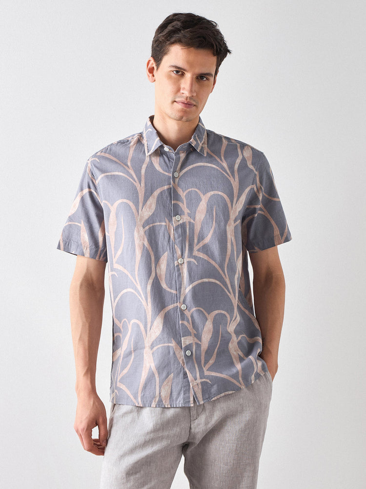 Relaxed Fit Abstract Print Shirt