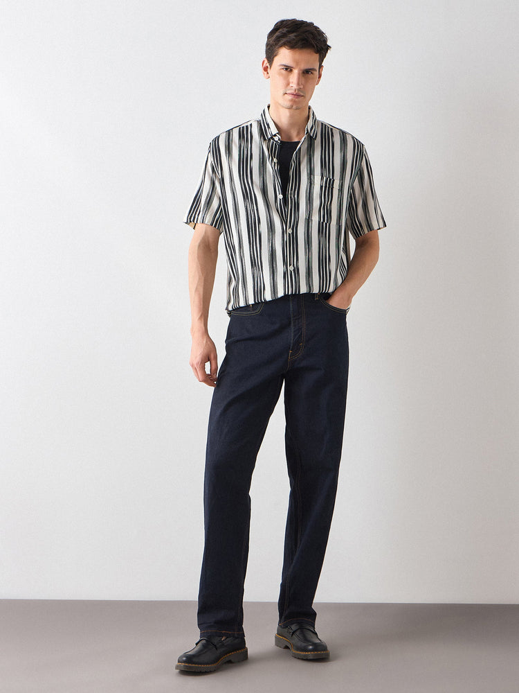 Relaxed Fit Striped Shirt