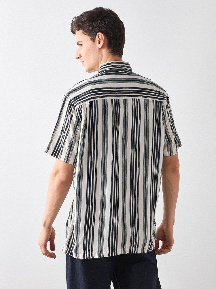 Relaxed Fit Striped Shirt