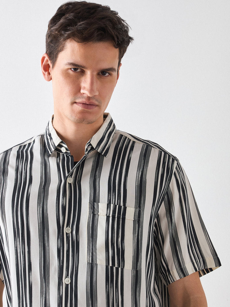 Relaxed Fit Striped Shirt