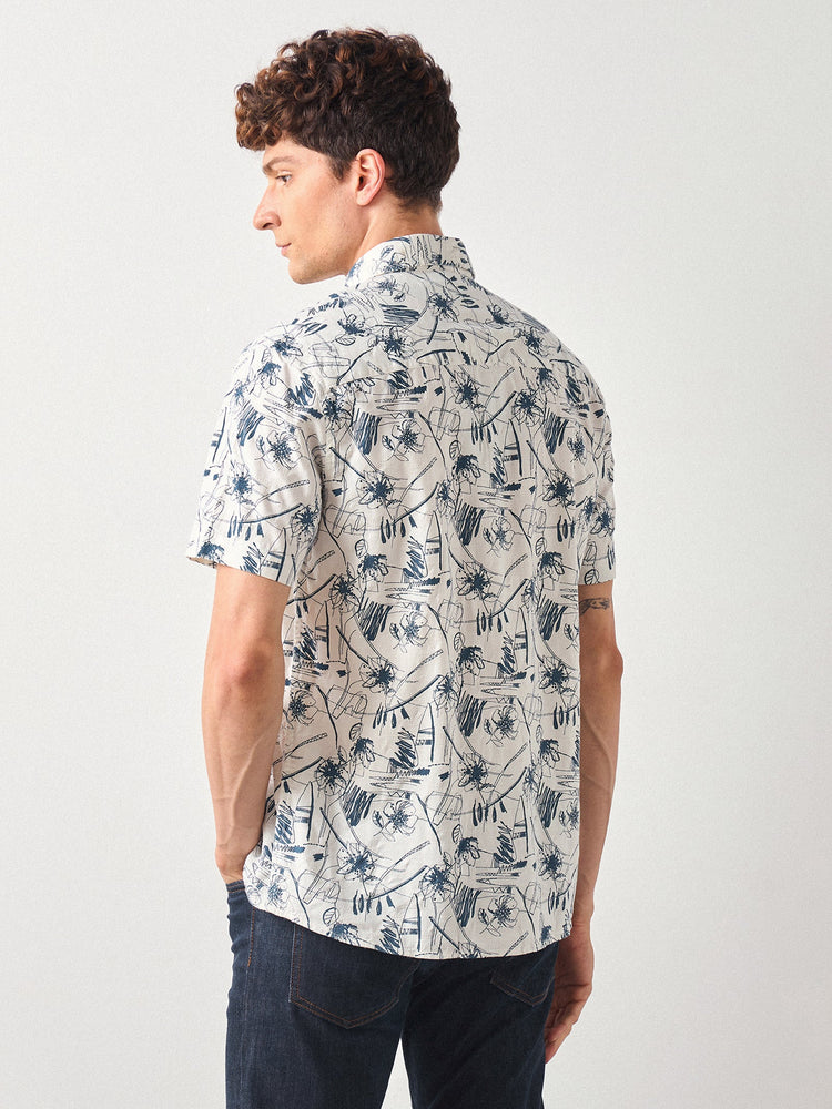Relaxed Fit Floral Print Shirt