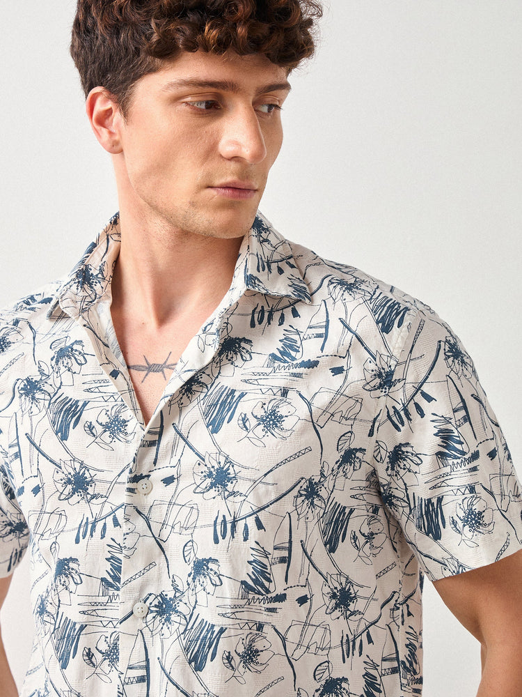 Relaxed Fit Floral Print Shirt