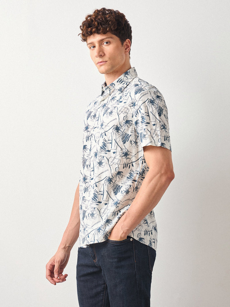 Relaxed Fit Floral Print Shirt