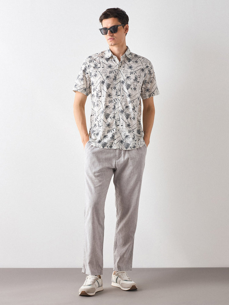Relaxed Fit Floral Print Shirt