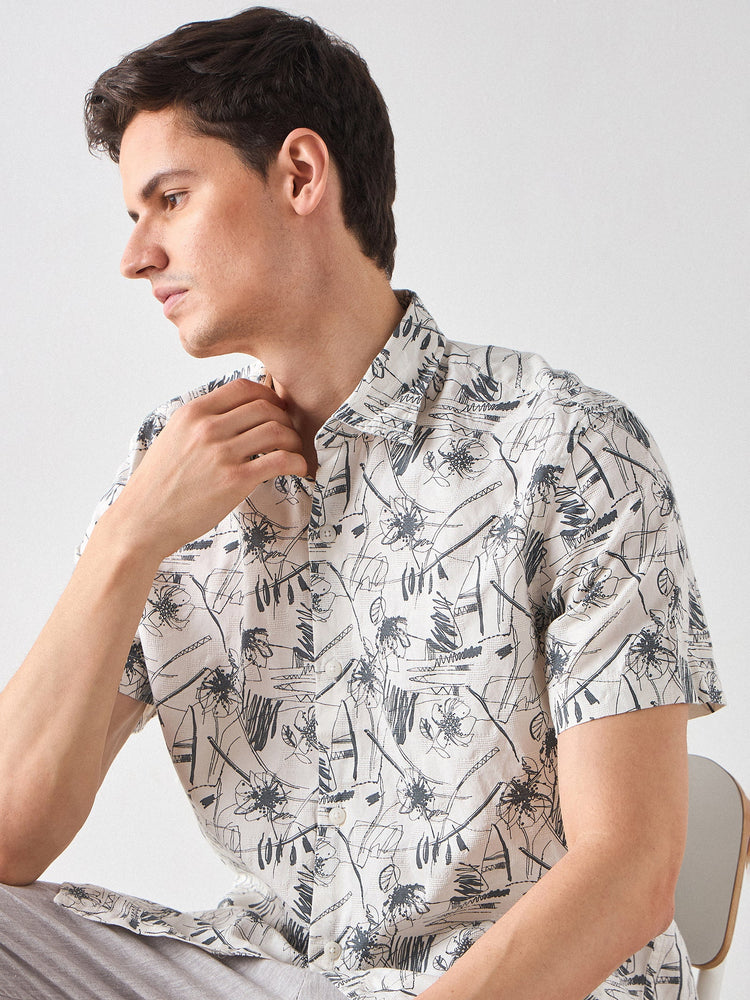 Relaxed Fit Floral Print Shirt