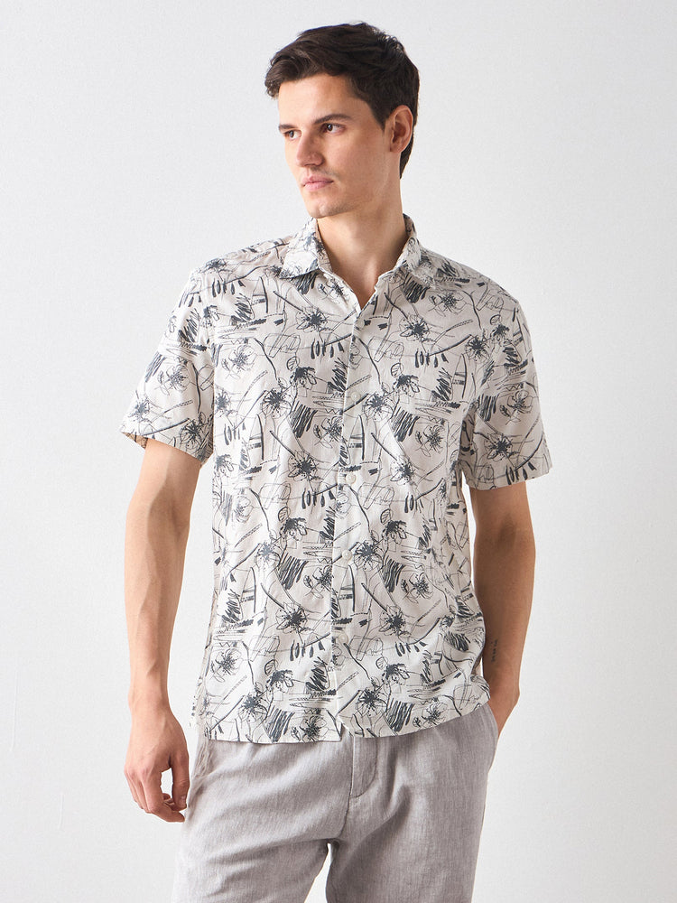 Relaxed Fit Floral Print Shirt