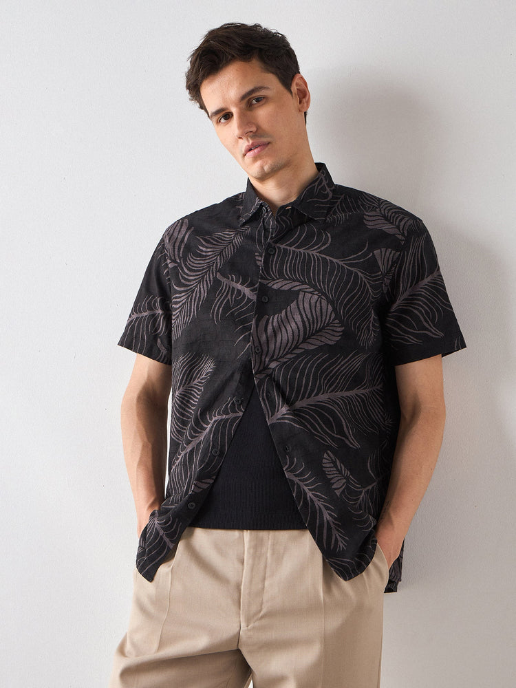 Relaxed Fit Paisley Print Shirt