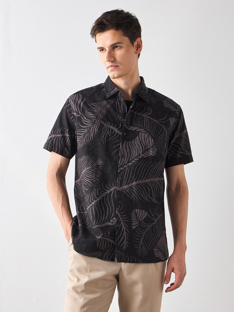 Relaxed Fit Paisley Print Shirt