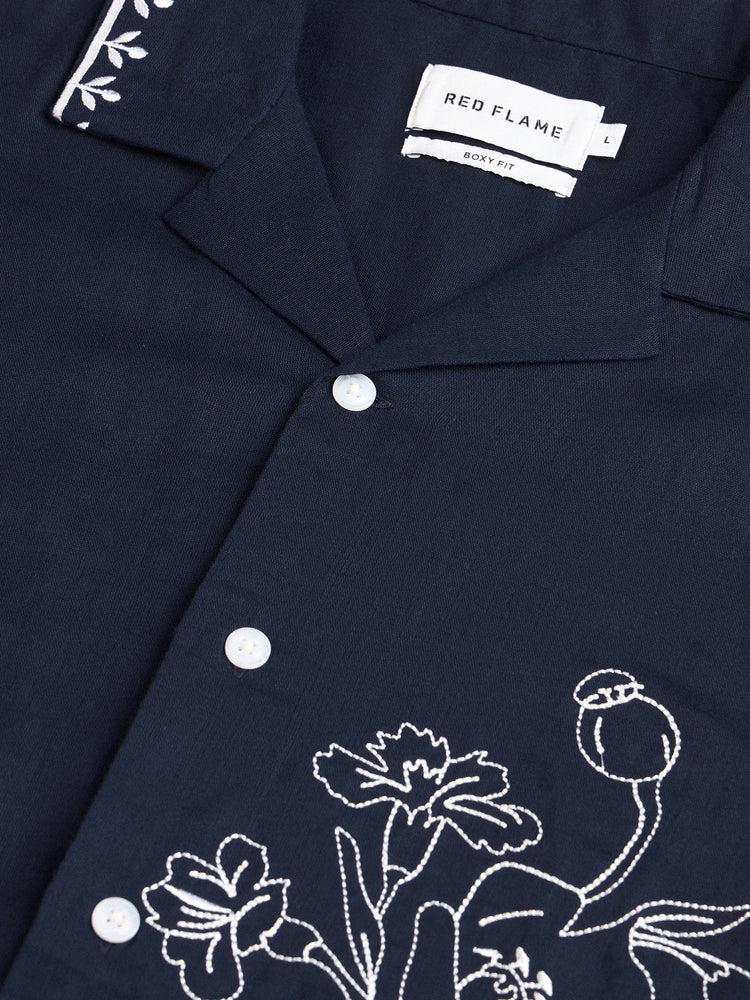 Boxy Fit Embroidery Shirt