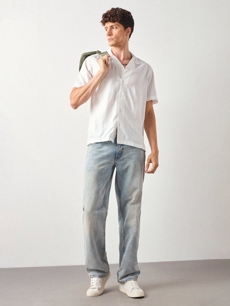 Relaxed Fit Embroidery Shirt