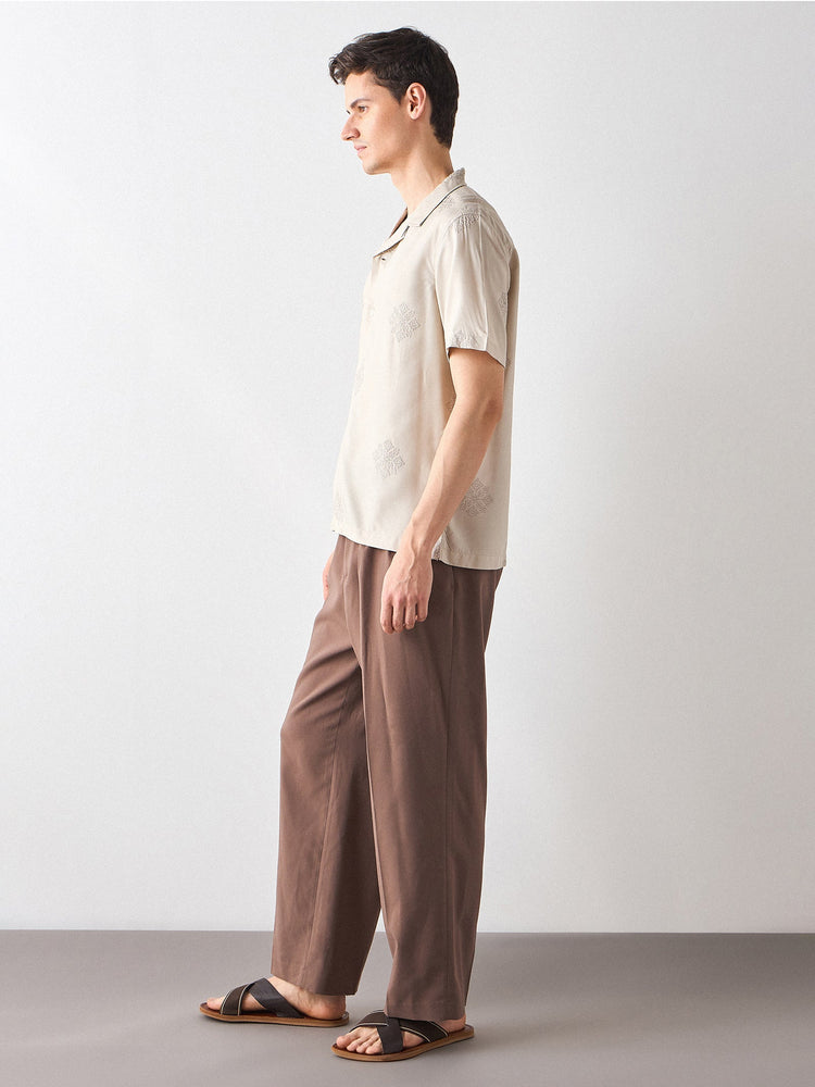 Relaxed Fit Embroidery Shirt
