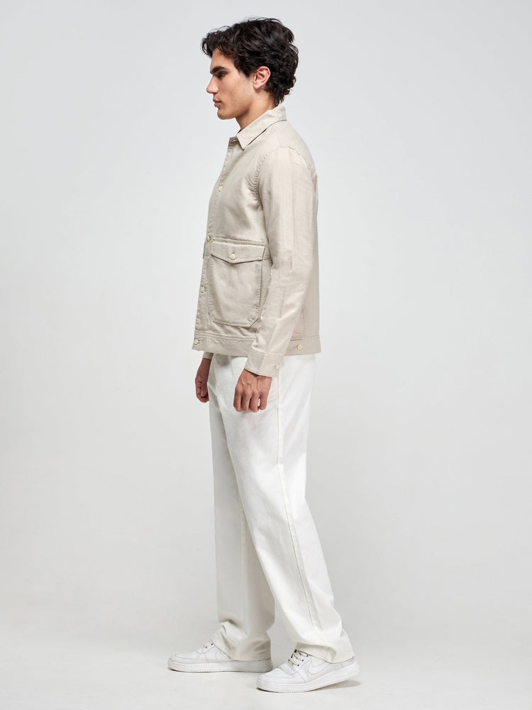 Slub Cotton Shacket