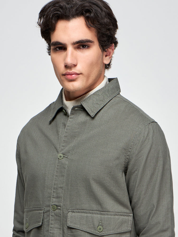 Slub Cotton Shacket