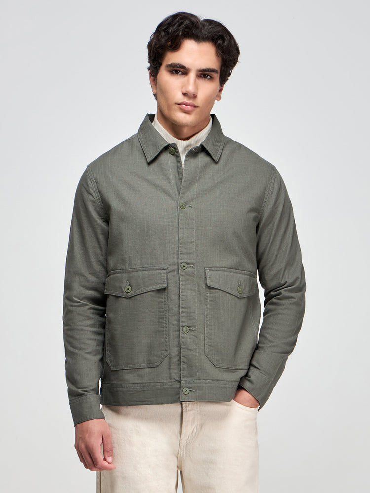 Slub Cotton Shacket