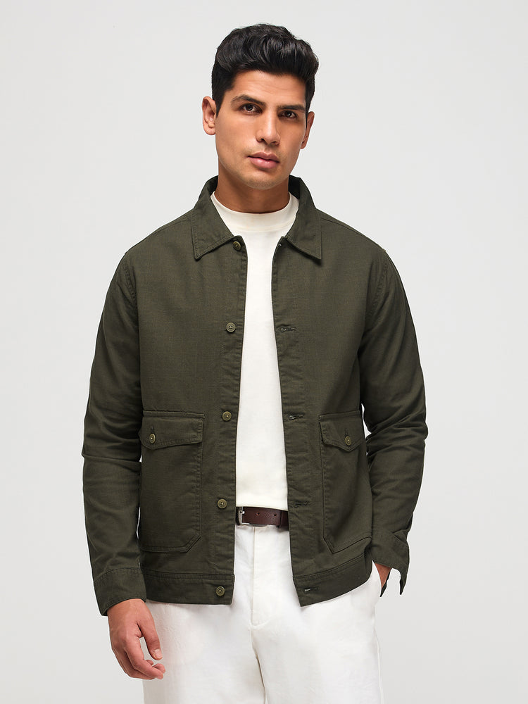 Slub Cotton Shacket