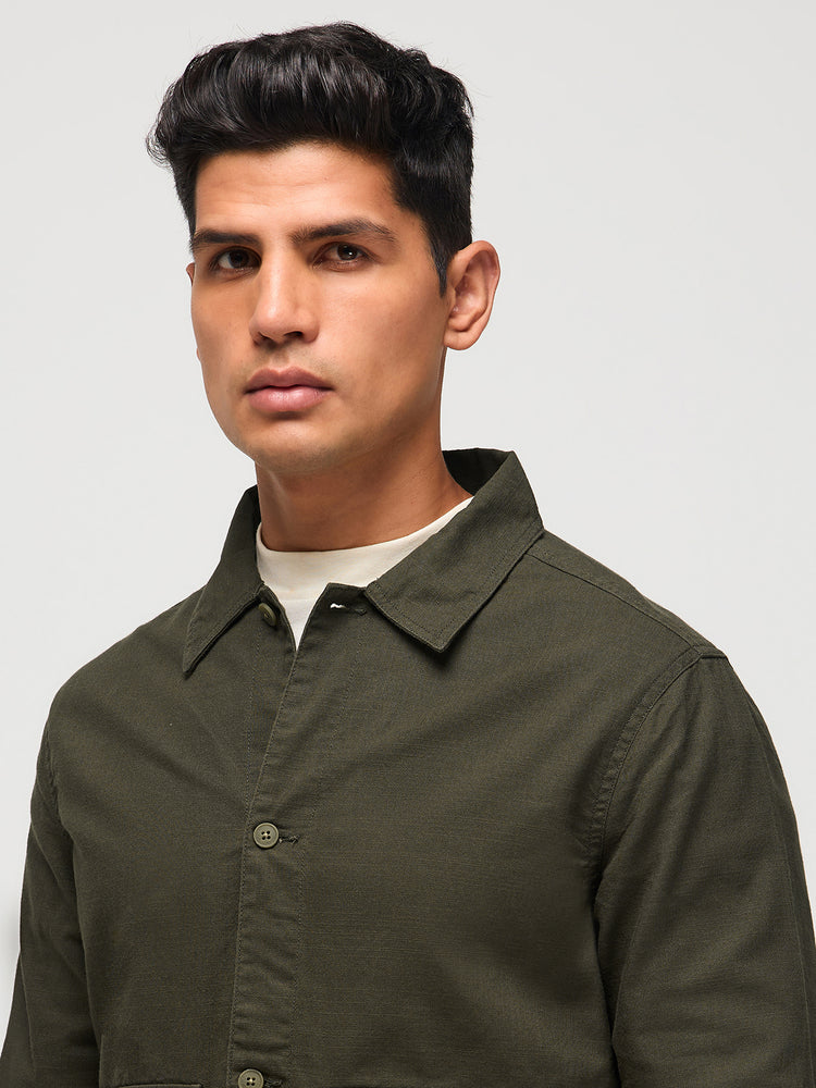 Slub Cotton Shacket