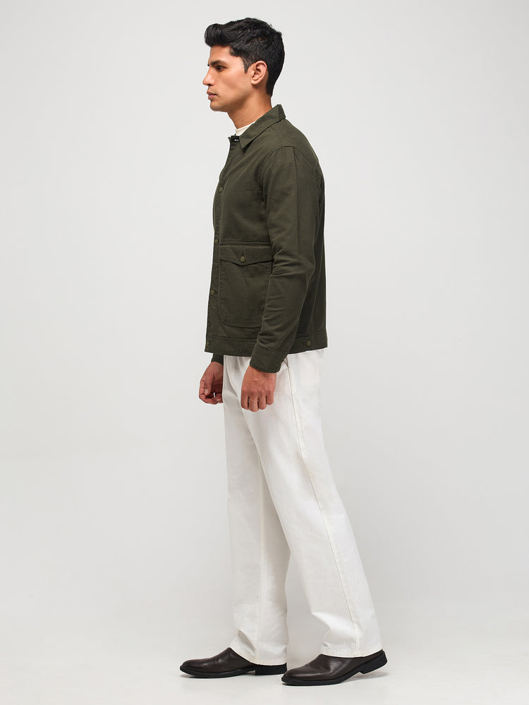 Slub Cotton Shacket