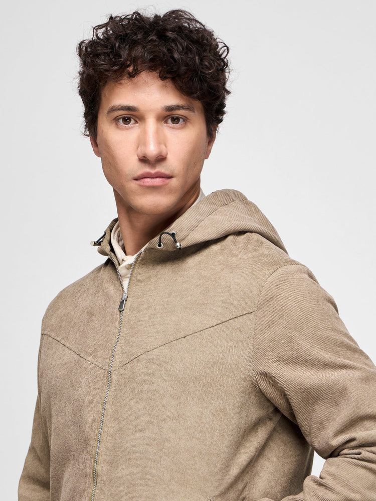 Corduroy Hooded Shacket