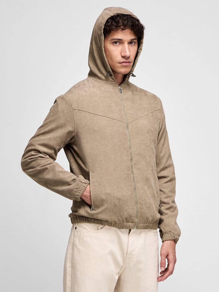 Corduroy Hooded Shacket