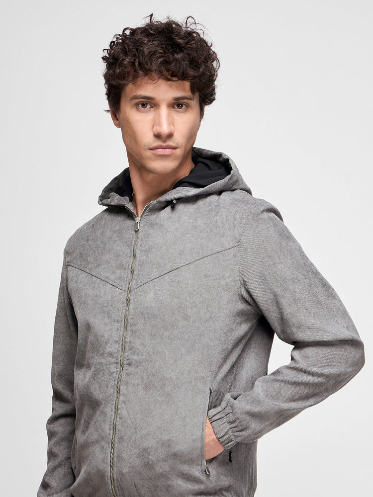 Corduroy Hooded Shacket